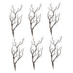 24 STK Halloween-Dekorationssimulationsanlage Weihnachtsbaumzweig gefälschtes Zweigzubehör kunstpflanze Halloween Dekoration Links einmachgläser dekorative Pflanzenzweige Plasti