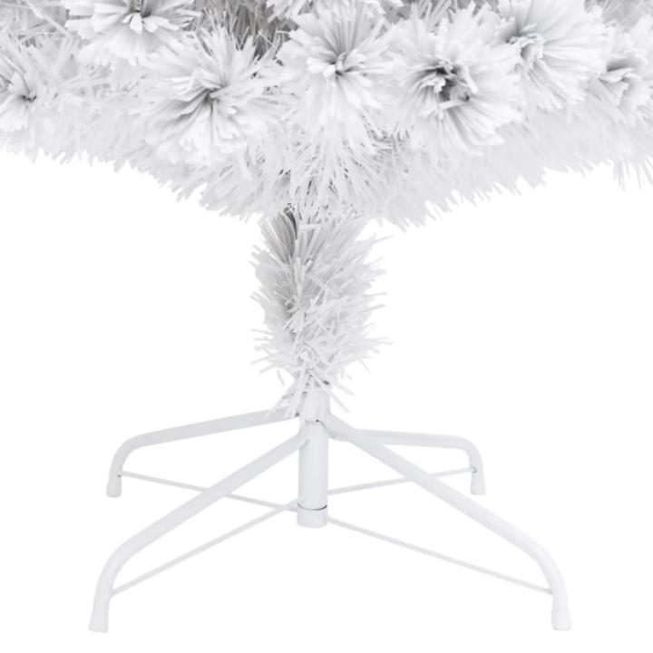Künstlicher Weihnachtsbaum mit Beleuchtung Weiß 240cm Glasfaser Christbaum Kunstbaum Dekobaum Tannenbaum Weihnachten Künstlicher Weihnachtsbaum für Weihnachtsdeko