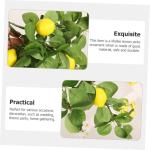 2 Stück Simulation Zitronen Rattan Party Dekorationszubehör Zitronenpicks Zitronenzweige Zur Dekoration Künstliche Zweige Foto Girlande Künstlicher Blumenstrauß Künstliche