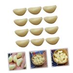 36 STK Simulierter Knoblauch Gefälschter Weißer Knoblauch Lebensechter Knoblauch Simulierte Knoblauchzehen Modell Knoblauchzehen Gefälschter Knoblauch Elefantenknoblauch PVC