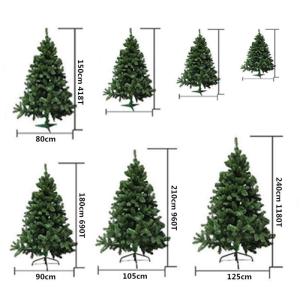Kunstkerstboom extra gevuld met gecombineerde dubbele bladeren 150-240cm met metalen standaard (Besneeuwd, 240cm 1180Tips)