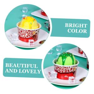12 Stück Eiscreme Modell Eiscreme Kugeln Schaufenster Requisite Gefälschte Eiscreme Gefälligkeiten Eiscreme Kugeln Requisite Künstliche Eiscreme Kugeln Kunststoff Eiscreme