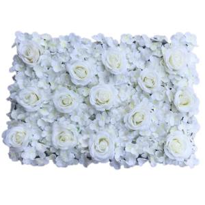 1 stuk 40 cm x 60 cm bloemenwandpaneel, , wandpaneel, bloemen, achtergrond, voor bruiloft, verjaardag, feest, woondecoratie, wanddecoratie, wit D