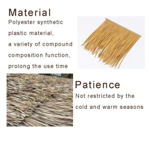 LYRWISHLTD Palm Thatch Künstliches Strohdachziegelstroh Thatch Fake Thatch Kunststoff Hausdach Simulation Thatch Fliesen Fake Thatch für dekorative Dächer, Pavillons, Sonnenschi