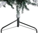 Künstlicher Weihnachtsbaum Grün und Weiß 180 cm Höhe PVC-Material Halb-Weihnachtsbaum Platzsparend Wand Christbaum Innen- und Außenbereich Wirtschaftliche Weihnachtsdekoration