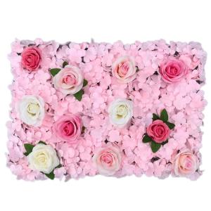 1 stuk 40 cm x 60 cm bloemenwandpaneel, , wandpaneel, bloemen, achtergrond, voor bruiloft, verjaardag, feest, woondecoratie, wanddecoratie, lichtroze D