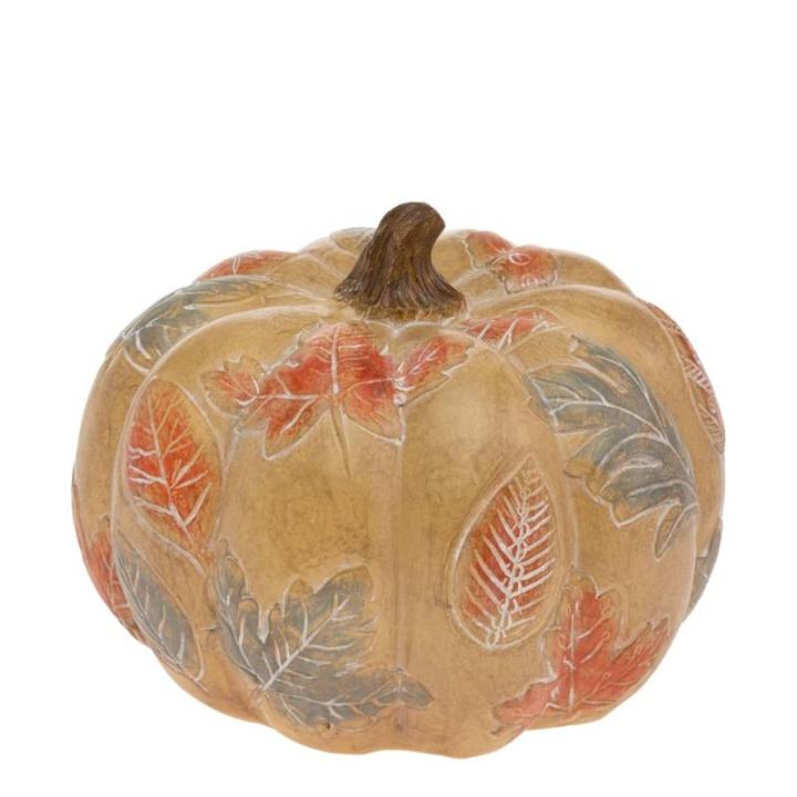 Kürbis-Dekoration, Herbst- und Herbstdekoration, kurz, Geschnitzte Blätter