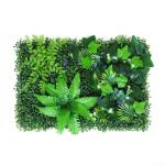 Decoratieve kunstmatige hekken 40 x 60 cm Kunstmatige Plant Gras Nep Plant Wandpanelen Kunstbloemen Hek Groene Bladeren Muur Hekken Outdoor Gesimuleerde Plant Wandpanelen Huis Tuin