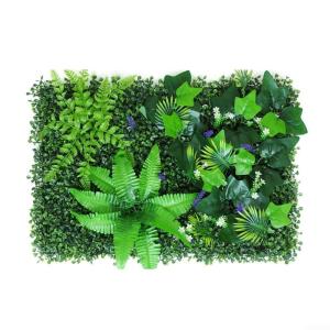 Decoratieve kunstmatige hekken 40 x 60 cm Kunstmatige Plant Gras Nep Plant Wandpanelen Kunstbloemen Hek Groene Bladeren Muur Hekken Outdoor Gesimuleerde Plant Wandpanelen Huis Tuin
