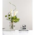 Kunstblumen Einfaches künstliches Blumenarrangement – ​​romantische Kunstpflanzen in Einer Glasvase für Wohnzimmer, Hotel und Heimdekoration für jeden Anlass