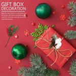 Künstliche Tannenzapfen für Weihnachten, Tannenzapfen, immergrüne Weihnachtsdekoration, Weihnachtsblumen-Plektren für Hochzeit, Party, DIY, Weihnachtsbaumdekoration (Form A)