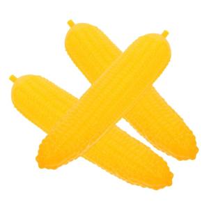 1 Satz Simulation Mais Maisdekor Requisiten Für Die Food-Fotografie Gemüse Foto Prop Spielzeug Lebensechter Mais Gefälschte Lebensmittelmodelle Essen Vorgeben Yellow Plastik 3st