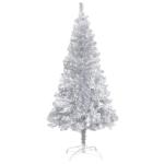 Künstlicher Weihnachtsbaum mit Ständer Christbaum Tannenbaum Kunstbaum Weihnachten Künstlicher Weihnachtsbaum Weihnachtsdeko Silber 240 cm PET