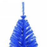 Tannenbaum künstlich,Weihnachtsbaum künstlich,Künstlicher Halb-Weihnachtsbaum mit Ständer Blau 240 cm PVCGeeignet für Patio, Schlafzimmer, Wohnzimmer, Weihnachten