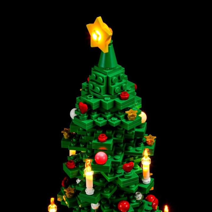 Led-verlichtingsset voor LEGO-40573 kerstboom - compatibel met Lego bouwstenen model - exclusief de Lego-set