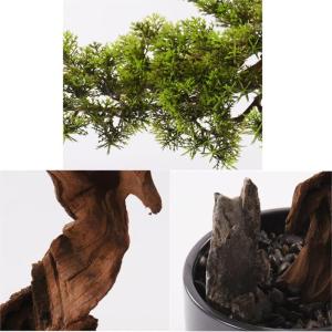 Künstlicher Bonsai-Baum Bonsai-Kiefer, künstlicher Bonsai-Baum, künstliche Pflanzendekoration, Topfbaum, künstlicher Bonsai in Keramik-Topf-Zimmerpflanzen for Zuhause, Büro, D