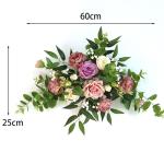 Hängende Blumen for Die Eröffnungszeremonie, Bühne Und T-Bühne Fertiges Blumenarrangement, Willkommensschild Und Hängende Blumen Auf Der Plakatwand(Roze)