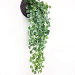kunstmatige klimop slinger, 2 stuks, kunstmatige wijnstok, groene bladeren, , hangplant, voor thuis, keuken, tuin, kantoor, bruiloft, wanddecoratie