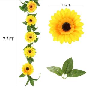 2 stuks nebloemenslinger, , wijnstok, kunstzijde, , hangende wijnstokken, voor balkon, tuin, bruiloft, decoratie