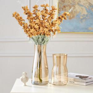 Delphinium 6 stuks ridderspoor zijden bloemen 85 cm lange steel bloemen voor thuis, bruiloft, kantoor, feest, arrangement decoratie (guldenroede)