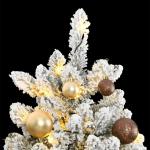 Künstlicher Weihnachtsbaum Klappbar Christbaum Kunstbaum Weihnachten Künstlicher Weihnachtsbaum Dekobaum Tannenbaum für Weihnachten Dekoration 300 LEDs & Kugeln 240 cm Grün und