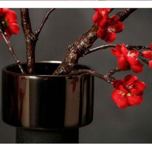 Kunstblumen Künstliche Pflaumenblüten, Kunststoff-Seidenblumen, fühlen Sich echt an, künstliche Blumen, Blumensträuße, Arrangement, Herzstück für jeden Anlass
