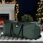 Weihnachtsbaum-Organisator, Große Weihnachtsbaum-Aufbewahrungstasche, 600D-Oxford-Stoff, künstliche Weihnachtsbaum-Aufbewahrungstasche(S Black)