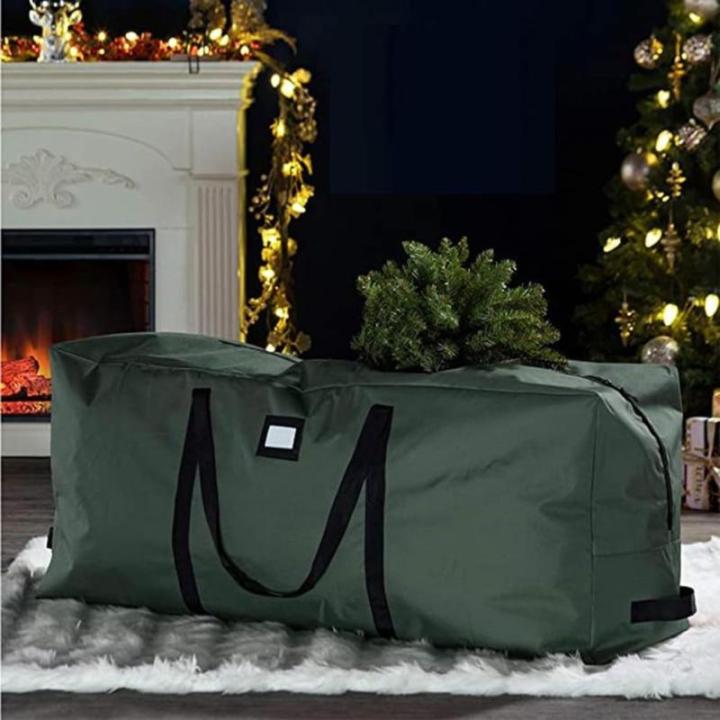 Weihnachtsbaum-Organisator, Große Weihnachtsbaum-Aufbewahrungstasche, 600D-Oxford-Stoff, künstliche Weihnachtsbaum-Aufbewahrungstasche(S Black)