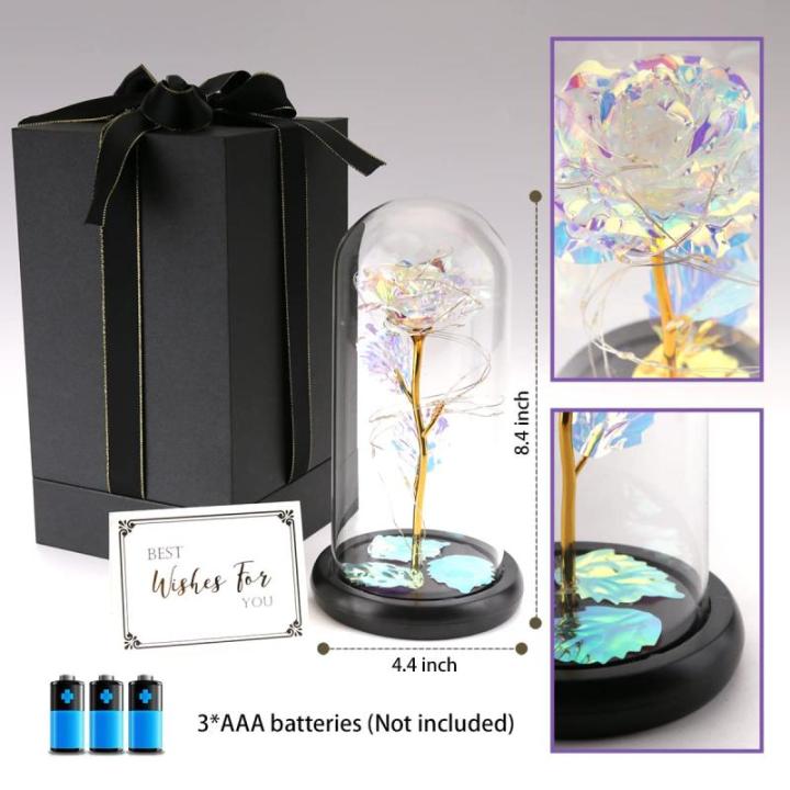 Die Schöne und das Biest Ewige Rose,Galaxy Rose Geschenk für Freundin
