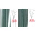 2 Sätze Blütenstiel Gefälschte Blumenunterstützung Blumenstange Künstliche Blumenstiele Blumenstab Für Party Blumenstiel Selber Machen Blumenstamm Plastik Green 11 Stück * 2