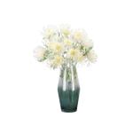 Kunstblumen Künstlicher Nadelkissenstrauß für den Innenbereich – Simulationsblumen aus Kunststoff mit Glasvase für Wohn- und Schlafzimmerdekoration für jeden Anlass