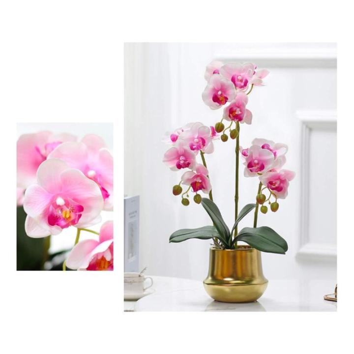 Kunstblumen Künstliche Blumen, künstliche Orchideen, Bonsai-Arrangement, künstliche Seidenorchideen für Hochzeit, Zuhause, Büro, Party, Hotel für jeden Anlass