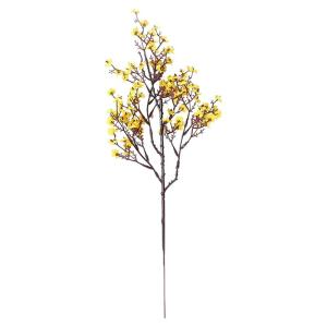 Künstliches Blumenarrangement,Künstlicher Blumens Baby Breath Seide mit langen hohen Stiel Europäische Kunst Dekor gefälschte Blumen natürliche Gypsophila Zweige(Yellow)