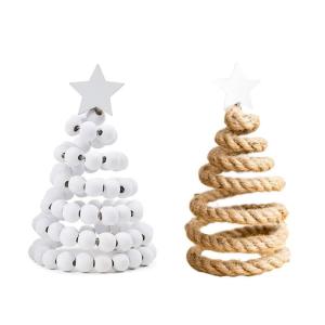 5 Stück Moderne Miniatur Weihnachtsbaumdekoration Kompakt Festliche Präsentation Für Büro Schreibtisch Und Bücherregal