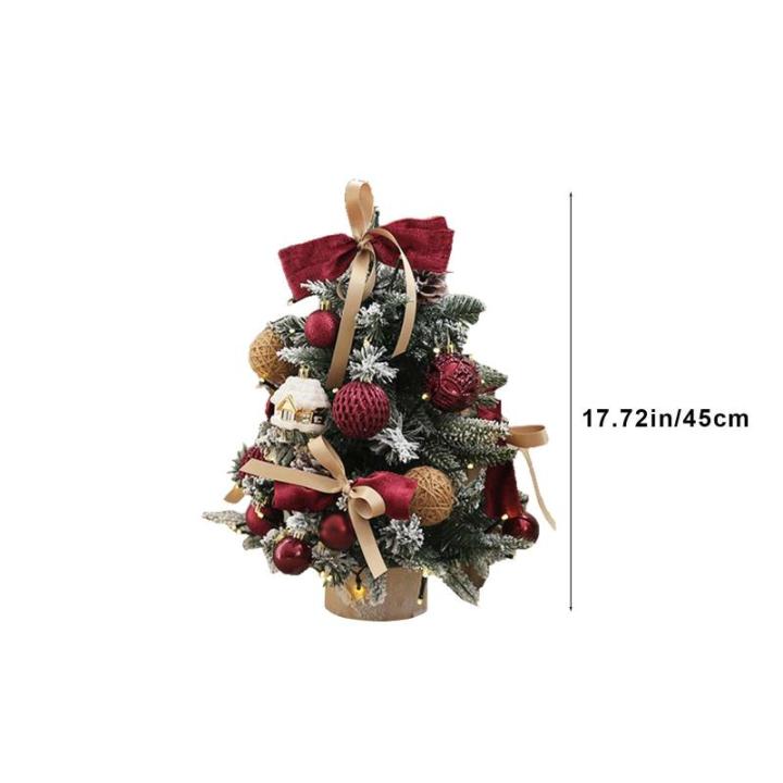 Kerstboom met verlichting 45 cm lichtketting kerstboom mini kerstboom kunstmatige kerstboom kerstdecoratie tafel kerstboom kerstcadeaus