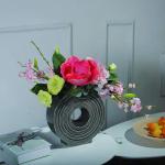 Kunstmatige Hortensia Bloemen Met Keramische Vaas, Gebruikt Voor Woonkamer Slaapkamer Kantoor Display Zijden Bloem Nep Bloemen