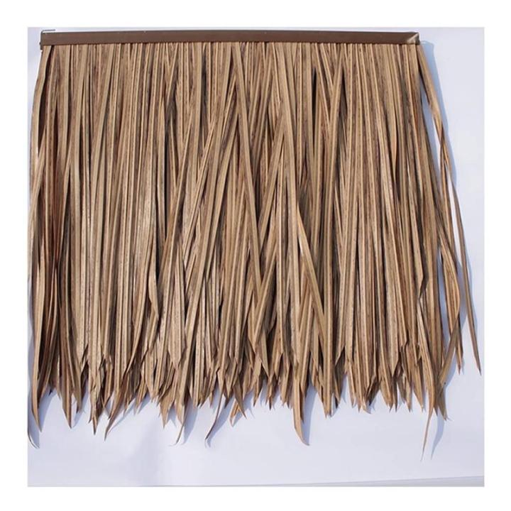 Palm Thatch Läufer Roll künstliche Thatch Fliese Kunststoff Thatch künstliche für Park Seaside Scenic Spot Dekoration Stroh Dach Traufe Fake Thatch Bauernhaus Dachdekoration St