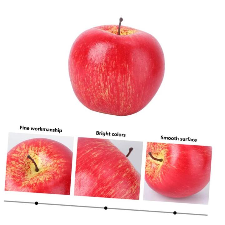2 Sätze Künstlicher Apfel Künstliche Früchte Wohnungsdeko Red Apples Künstliche Rote Mini-äpfel Fengshui-äpfel-Figur Künstliches Modell Simulation Äpfel Dekor Schaum Pu 5 