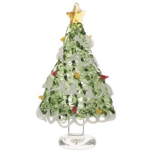 Weihnachtsbaum Kleiner Glas-Weihnachtsbaum Kristall-Weihnachtsbaum Feiertagstischbaum Glaskiefernbaumschmuck Esstischdekoration