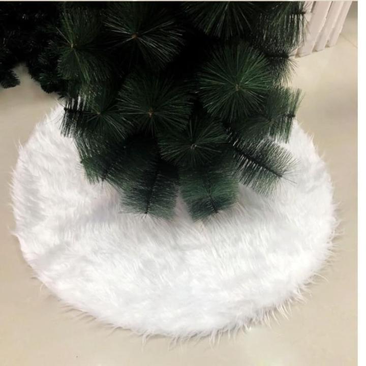 Christmas Tree Skirt Weihnachtsbaumrock, Weihnachtsbaum-Szene, Dekoration, Baumrock, Weißer Pelz-Weihnachtsbaumrock Im Meeresstil Decke Weihnachtsbaum