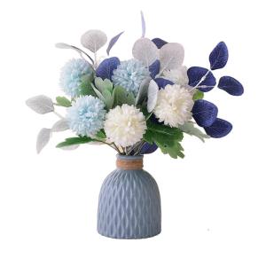 Kunstblumen Künstliche Pflanzen Gefälschte Pflanzen im Topf, künstliche Blumen mit Vase, künstliche Blumen im Topf für die Dekoration des Schlafzimmers zu Hause für jeden Anl
