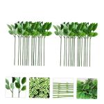 280 STK Rosenstiel Simulierte Blumenstiele Material Für Künstliche Blumen Künstlicher Eukalyptus Künstliche Rosenblätter in Großen Mengen Blütenstiel Mit Blättern Hojas Kun