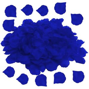 1200 stuks rozenblaadjes, kunstrozenblaadjes, rozenblaadjes, blauw, bruiloft, Valentijnsdag, tafelopzetstuk, verjaardag, romantische sfeer