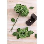 Rozendecoratie, 25 stuks kunstbloemen, rozen met stelen, kunstbloemen voor doe-het-zelf bruiloft, Valentijnsdag, bruidsfeest, middenstuk, feesttafels, boeketten, bruid, woondecorat