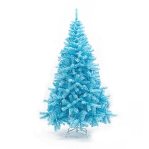 Künstlicher Weihnachtsbaum, kleiner PVC-Weihnachtsbaum, künstlicher künstlicher Weihnachtsbaum, Weihnachtsdekoration, Himmelblau (1.5m (1.6M-N380T))