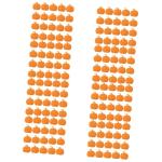 160 Stk Halloween-Kürbis künstlicher Kürbis Zierschaum handgemachter Schaum Kürbisse zum Basteln DIY Dekor Ornament Festverzierung Kürbisbrett Handbuch schmücken Aufkleber Ki
