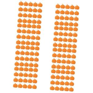 160 Stk Halloween-Kürbis künstlicher Kürbis Zierschaum handgemachter Schaum Kürbisse zum Basteln DIY Dekor Ornament Festverzierung Kürbisbrett Handbuch schmücken Aufkleber Ki
