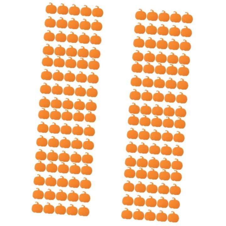 160 Stk Halloween-Kürbis künstlicher Kürbis Zierschaum handgemachter Schaum Kürbisse zum Basteln DIY Dekor Ornament Festverzierung Kürbisbrett Handbuch schmücken Aufkleber Ki