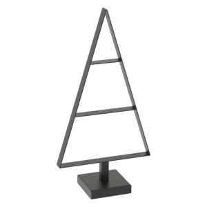 Weihnachtsbaum aus Metall Christbaum Tannenbaum Deko Baum Kunstbaum Loft Schwarz Weiß Gold (Schwarz, 50cm)