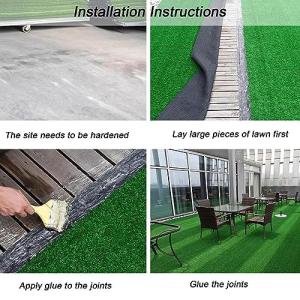 Garten-Rasenmatte, Rasendekoration, Kunstrasenteppich, Landschaftsgrasmatte für die Außenterrasse, selbstentleerende SoftGrass-Rolle für Haustiere für Spielplätze (Farbe: Gelb